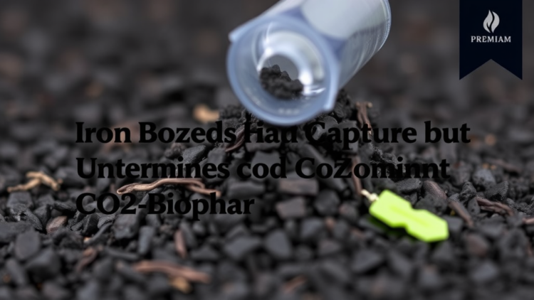 Iron Boosts Heavy-Metal Capture but Undermines CO₂ Uptake in Biochar