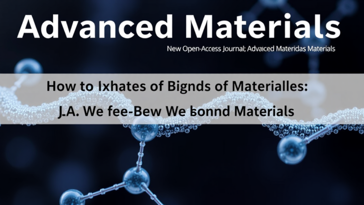 New Open-Access Journal Advanced Materials Joining Aims to Shape the Future of How We Bond Materials