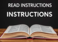 READ INSTRUCTIONS