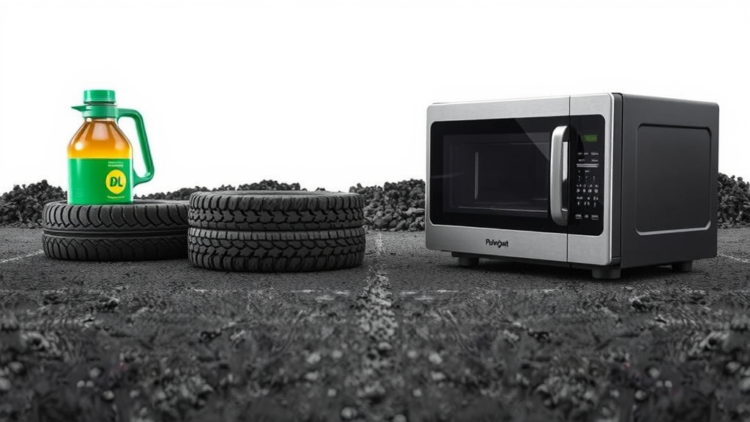 Waste Cooking Oil and Microwaves Transform Scrap Tires Into Better Asphalt