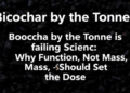 Biochar by the Tonne Is Failing Science: Why Function, Not Mass, Should Set the Dose