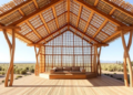 Flax and Timber Pavilion Shows How Materials Can Design Their Own Structures