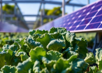Magenta Solar Panels Boost Broccoli Growth While Harvesting Power