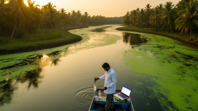 AI models crack the code of algal blooms in India's Ashtamudi estuary