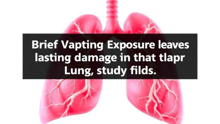 Brief Vaping Exposure Leaves Lasting Damage in the Lung's Deepest Tissue, Study Finds