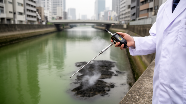Electronic nose tracks foul scum odors in Tokyo's urban rivers