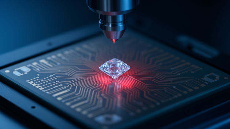 Self-aligned diamond chips bring quantum emitters onto photonic circuits with minimal light loss