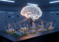 AI Learns From a Model Teacher to Keep Multi-Microgrid Frequencies Stable