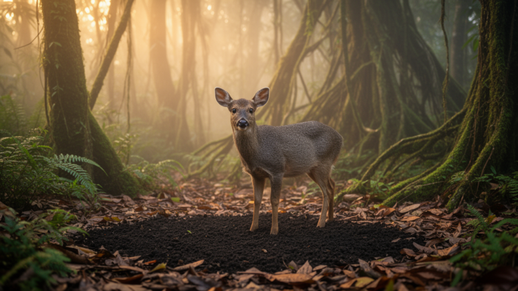 Secret latrines of the gray brocket deer reveal hidden forest messages