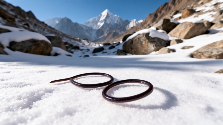 New Horsehair Worm Species Found Wriggling on Snow in Pakistan Mountains