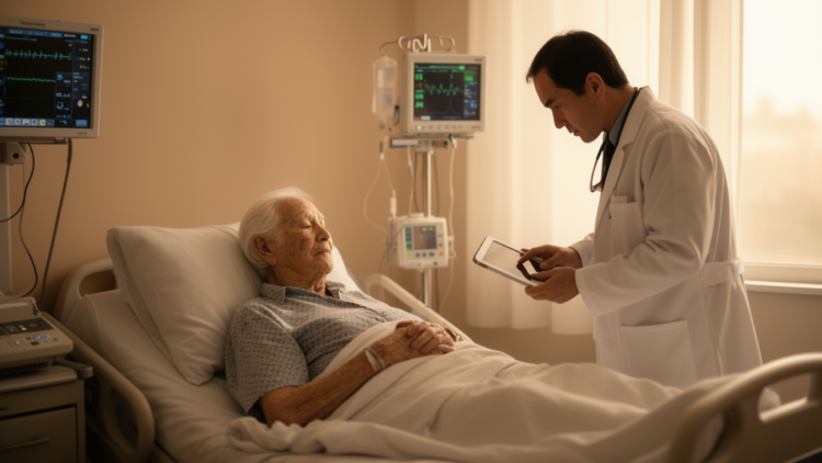 Frailty Risk Score Predicts One-Year Survival in Hospitalized Patients Aged 80 and Above