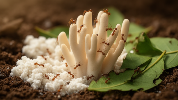 Hand-shaped fungus hidden in ant gardens reveals new branch of fungal diversity