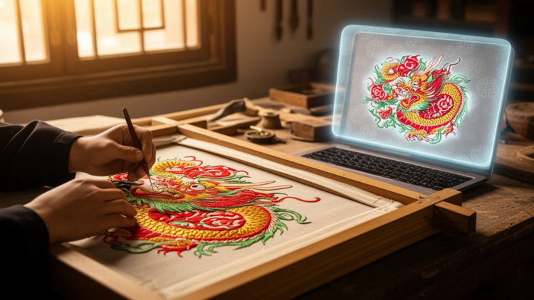 Digital visual transmission and watermark protection of intangible cultural heritage art images based on the HAIWAN method