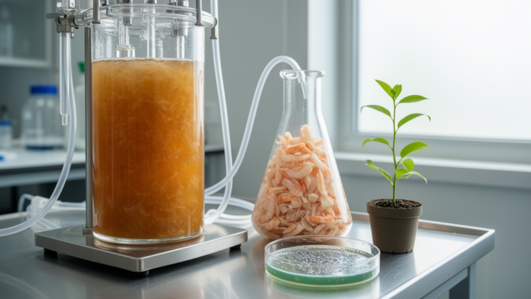 Microbial Platform Converts Chitin Waste Into Plant Growth Booster