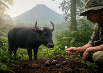 Mitochondrial DNA Reveals How the Endangered Dwarf Buffalo Reached Sulawesi