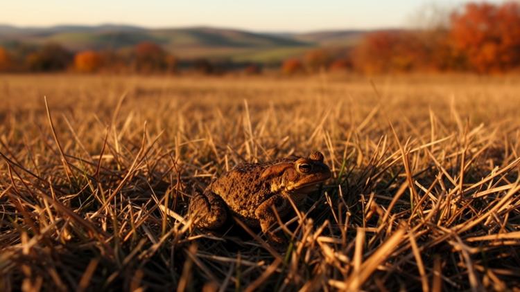 Asiatic Toads Prioritize Stillness and Grasslands Before Hibernation