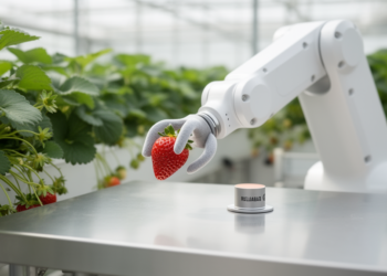 Reusable Adhesive Stems Solve Robotic Strawberry Harvesting Testbed Gap