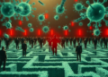 Bacteria Turn Bumps Into Signals to Escape Crowds and Conquer Mazes