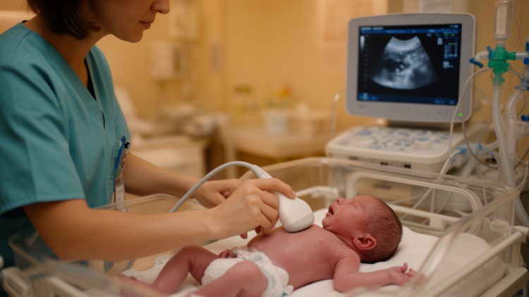 Bedside Ultrasound Reveals Reversible Diaphragm Weakness in Ventilated Infant, Guiding Recovery