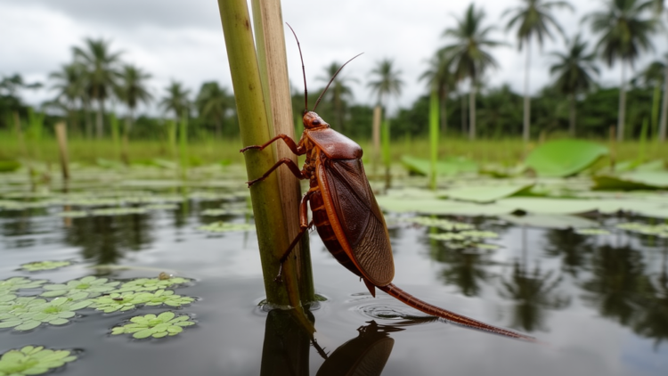 Asian Water Bug Establishes Population in Colombian Wetlands