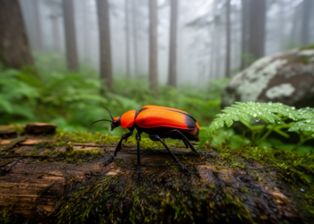 New fire-colored beetle species discovered in China's Huanglong reserve