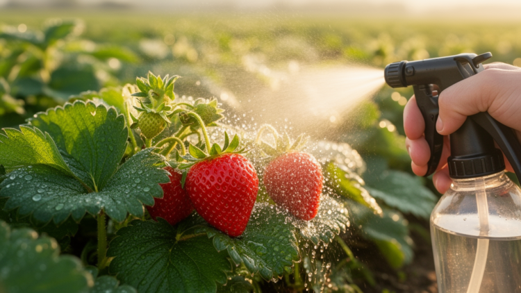 Glutathione Spray Shields Strawberries From Water Stress and Boosts Fruit Quality