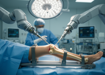 Robots and a Traction Frame Team Up to Fix Broken Thighbones Faster