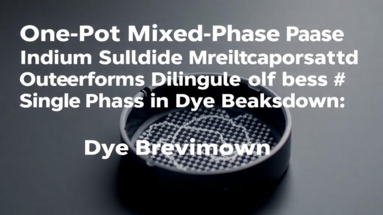 One-Pot Mixed-Phase Indium Sulfide Outperforms Single-Phase Catalysts in Dye Breakdown