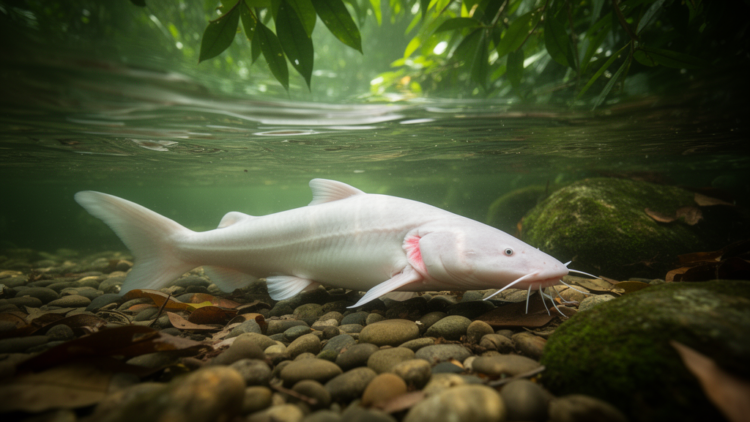 Leucistic Catfish Thrive in Shaded Brazilian Streams, Study Finds
