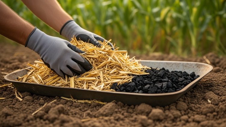 Corn Straw and Biochar in a 1:3 Blend Lock Away Toxic Cadmium in Soil