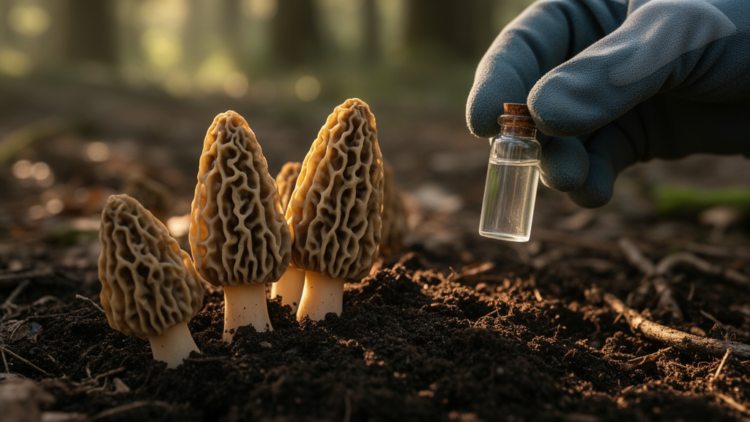 Nitrate triggers oxidative stress and morphogenesis pathways in morel mushrooms, multi-omics study reveals