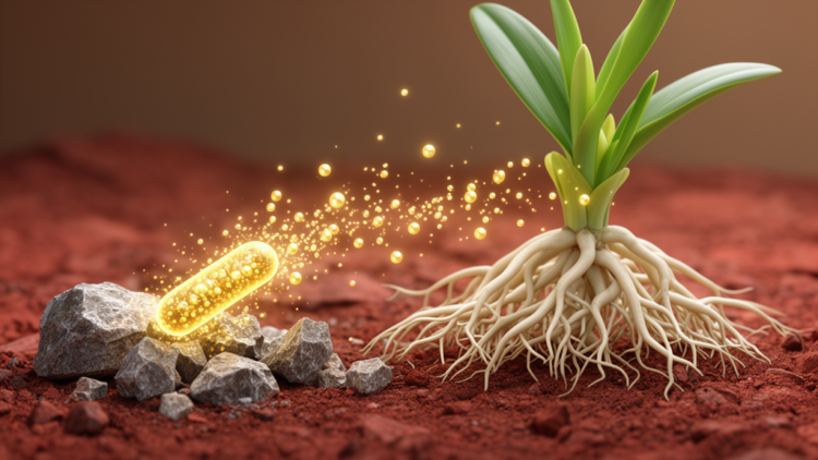 Karst Soil Bacterium Unlocks Locked Phosphorus to Boost Medicinal Orchid Growth