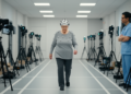 Head movements reveal how aging senses undermine walking stability and drive falls