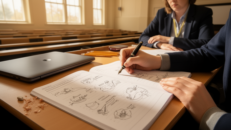 Hand-drawn doodles and live defence may outsmart AI cheats in university assessment