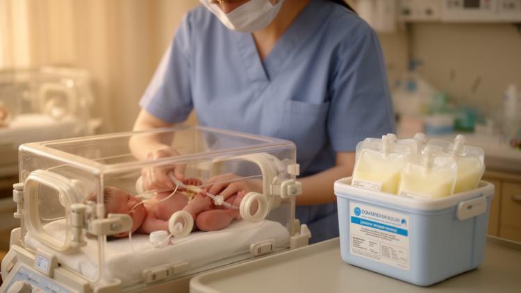 Donor Milk Matches Mother's Own Milk for Preterm Feeding Milestones, Study Finds