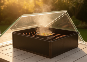 Simple Copper Fins and a Glass Lid Boost Panel Solar Cooker Performance, Study Finds
