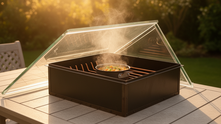 Simple Copper Fins and a Glass Lid Boost Panel Solar Cooker Performance, Study Finds