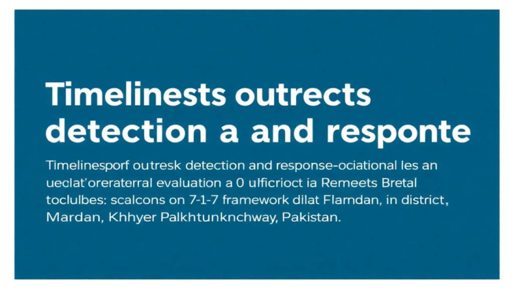 Research report: Timeliness of outbreak detection and response: an operational evaluation of the 7-1-7 framework in district Mardan, Khyber Pakhtunkhwa, Pakistan