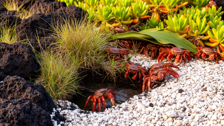 Trindade Island land crab forms groups in patchy habitat