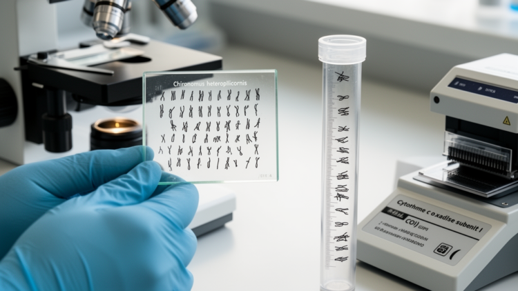Karyotype and COI sequence of Chironomus heteropilicornis from Gydan Peninsula