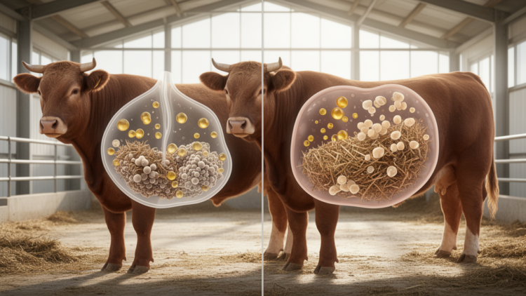 Rumen microbial functions associated with lipid differences in two cattle breeds