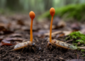 Two new Perennicordyceps species and a new host record from China