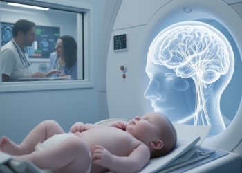 Infant brain connectivity differs with familial ADHD risk
