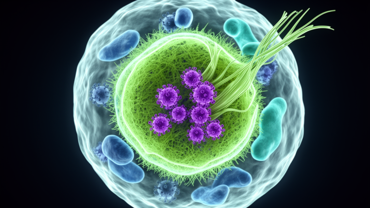 Herpesviruses consistently disrupt nuclear lamina in fluorescent cell model