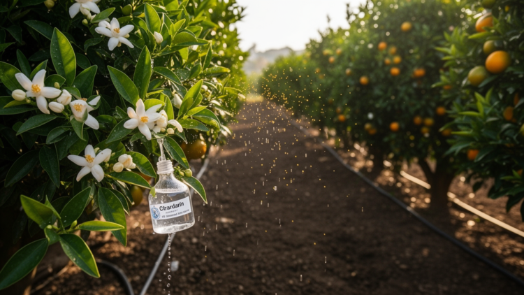 Citrandarin buffer sharply reduces transgene flow in sweet orange trials