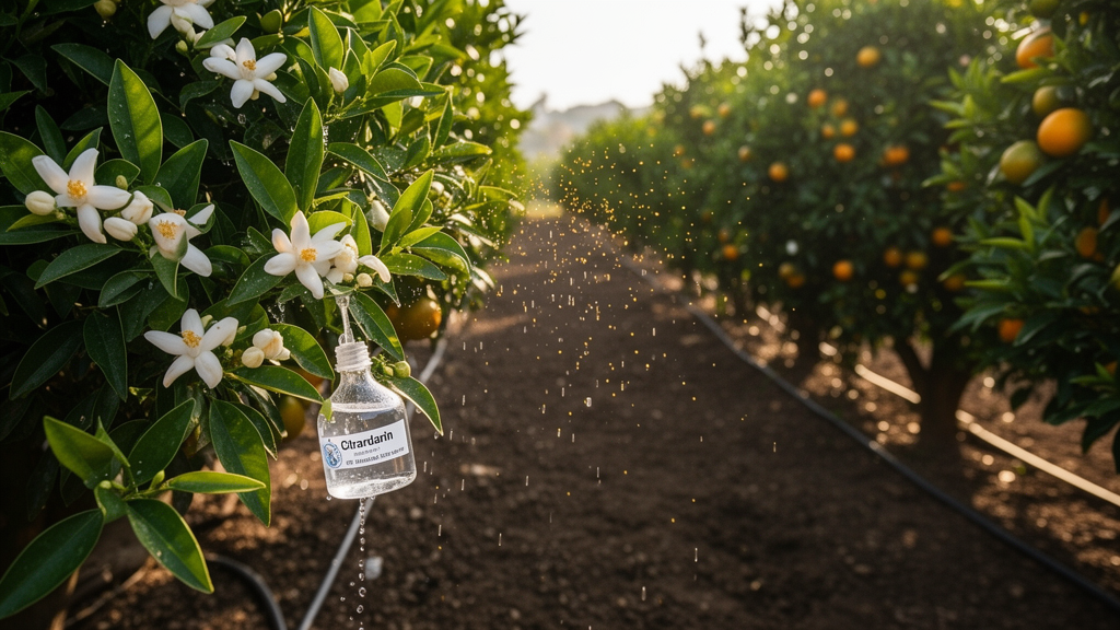 Citrandarin buffer sharply reduces transgene flow in sweet orange trials