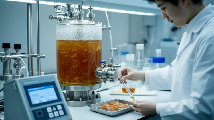 Shrimp-shell liquefaction reaches 42.35% under optimized laboratory conditions