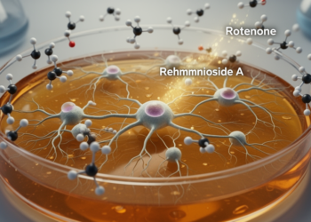 Rehmannioside A protects dopaminergic neurons in rotenone Parkinson’s models