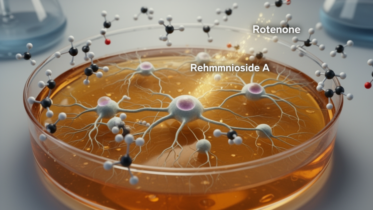 Rehmannioside A protects dopaminergic neurons in rotenone Parkinson’s models