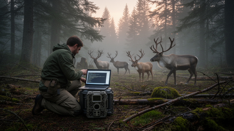 Rosario R package tests temporal overlap in British Columbia cervids